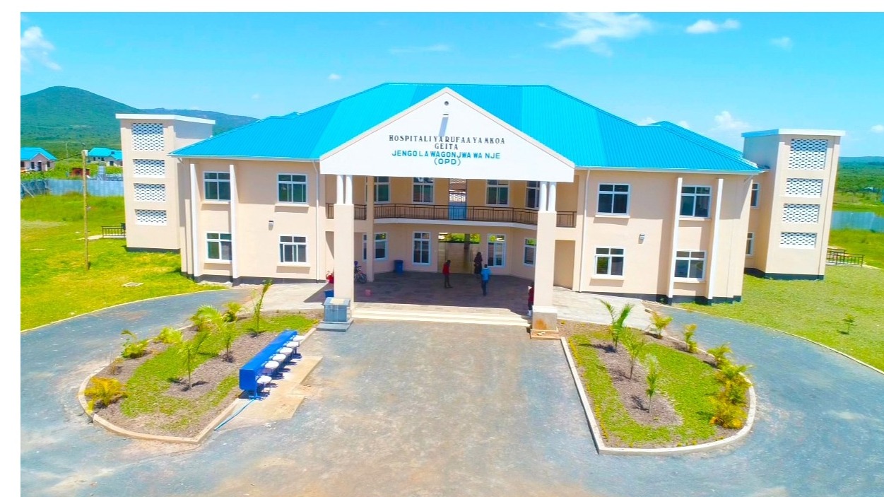 Ujenzi wa Hospitali ya Rufaa Mkoa wa Geita iliyojengywa maeneo ya TC.
